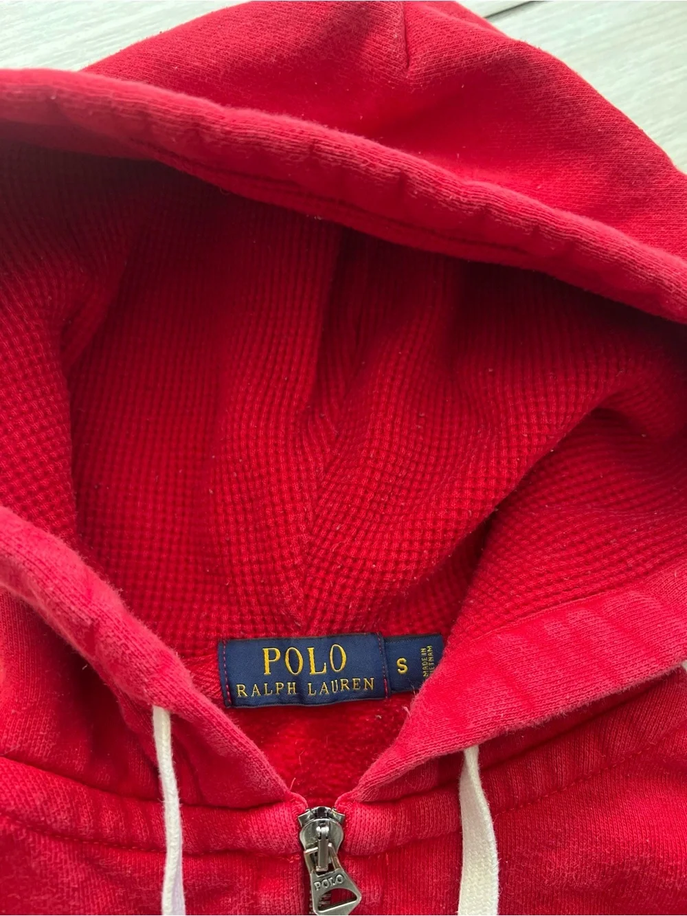 Polo Ralph Lauren Men Fleece Hoodie Red - Size Small